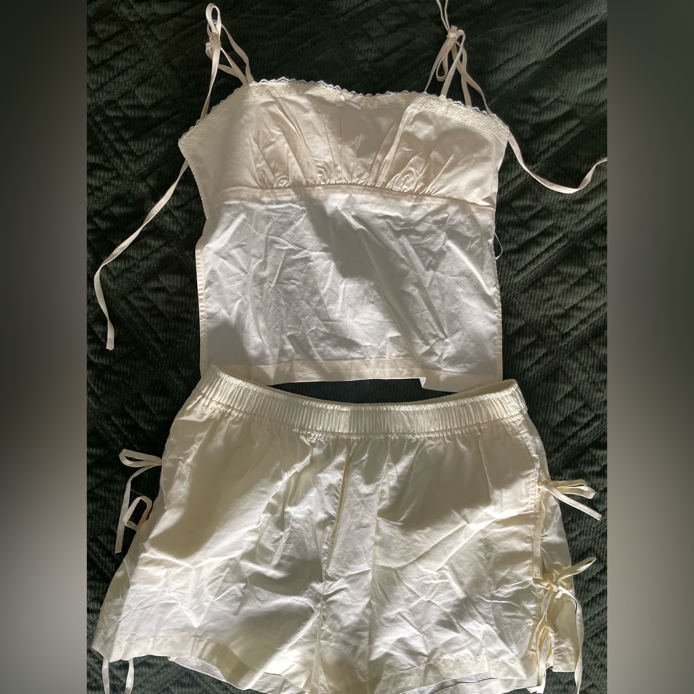 Buttercup Yellow Cotton Short and Cami Set (NWT)